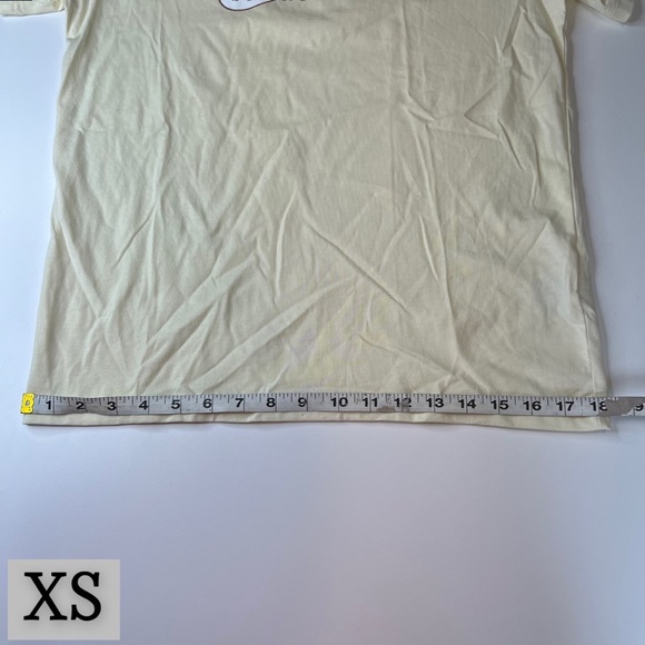 NIKE Pale Yellow Signature Tee Shirt, Short Sleeve, Chevron Stripe Back, NWT!! - Picture 7 of 13